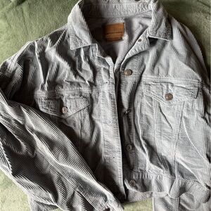 American Eagle Outfitters Light Blue Corduroy Jacket
